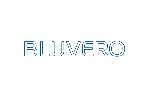 make me a logo for bluvero make it premium LED 